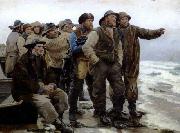 Michael Ancher Will he round the point painting